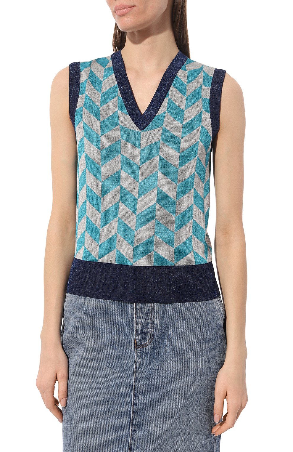 Жилет из вискозы GUCCI, арт. 653456 XKBTP, фото 3