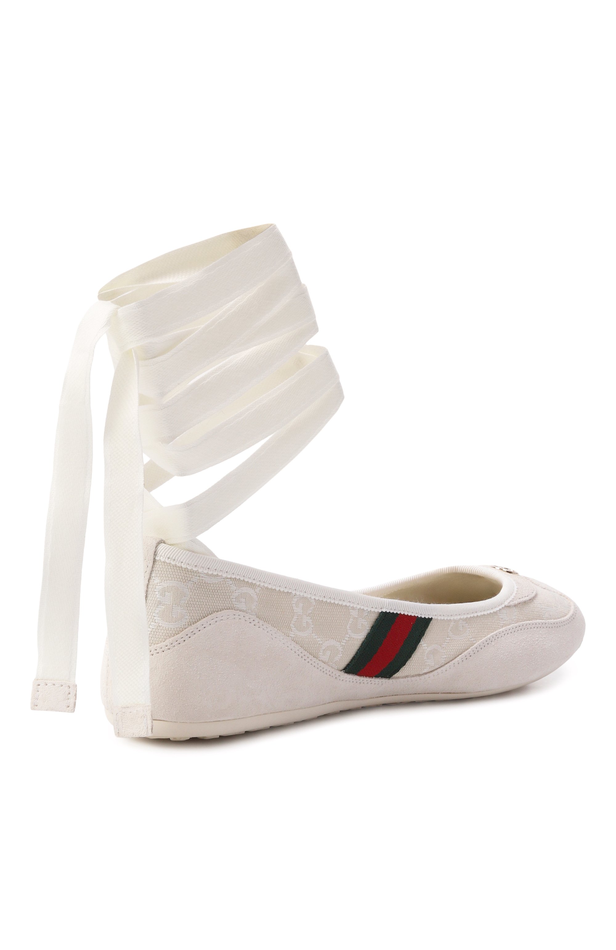 Комбинированные балетки shift GUCCI, арт. 857964/AAF2D, фото 5