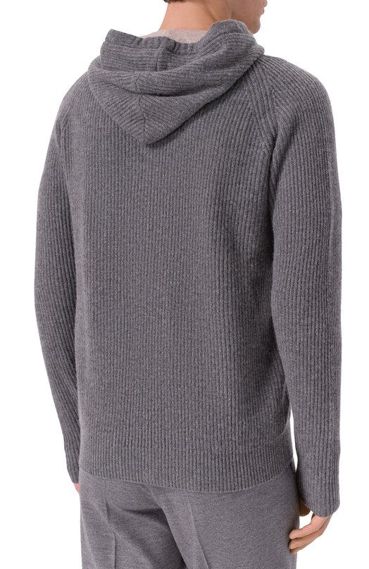 Кардиган из шерсти и кашемира L.B.M. 1911 6380/59505 Серый  6380/59505 Фото 4