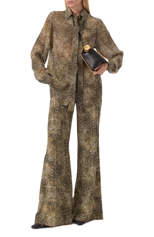 Блузка из вискозы Elie Saab SH000PS25/SI001 Леопардовый  SH000PS25/SI001 Фото 2