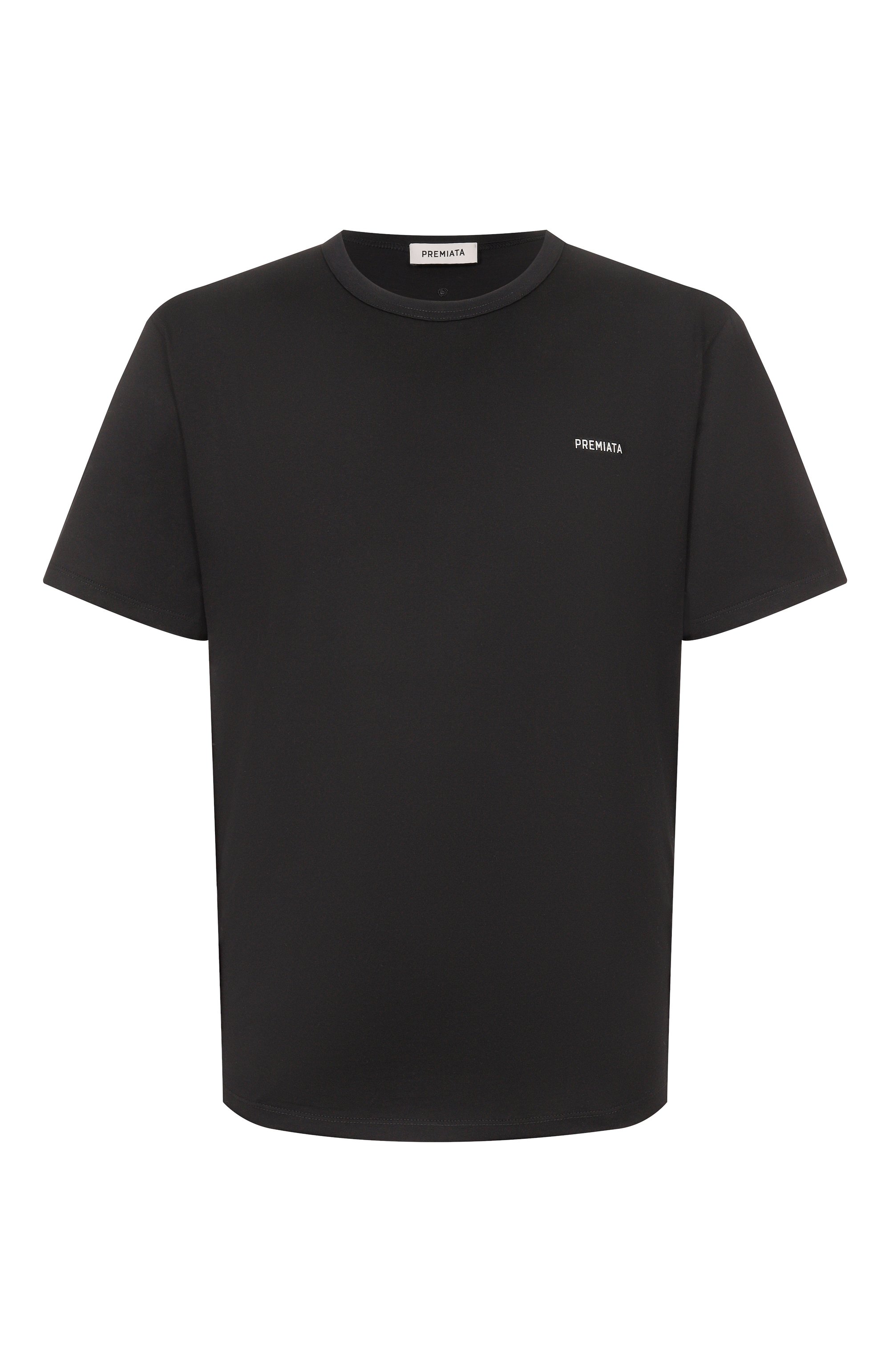 Хлопковая футболка PREMIATA черного цвета по цене 11700 руб., арт. PA1032, фото 1 Хлопковая футболка PREMIATA, арт. PA1032, фото 1