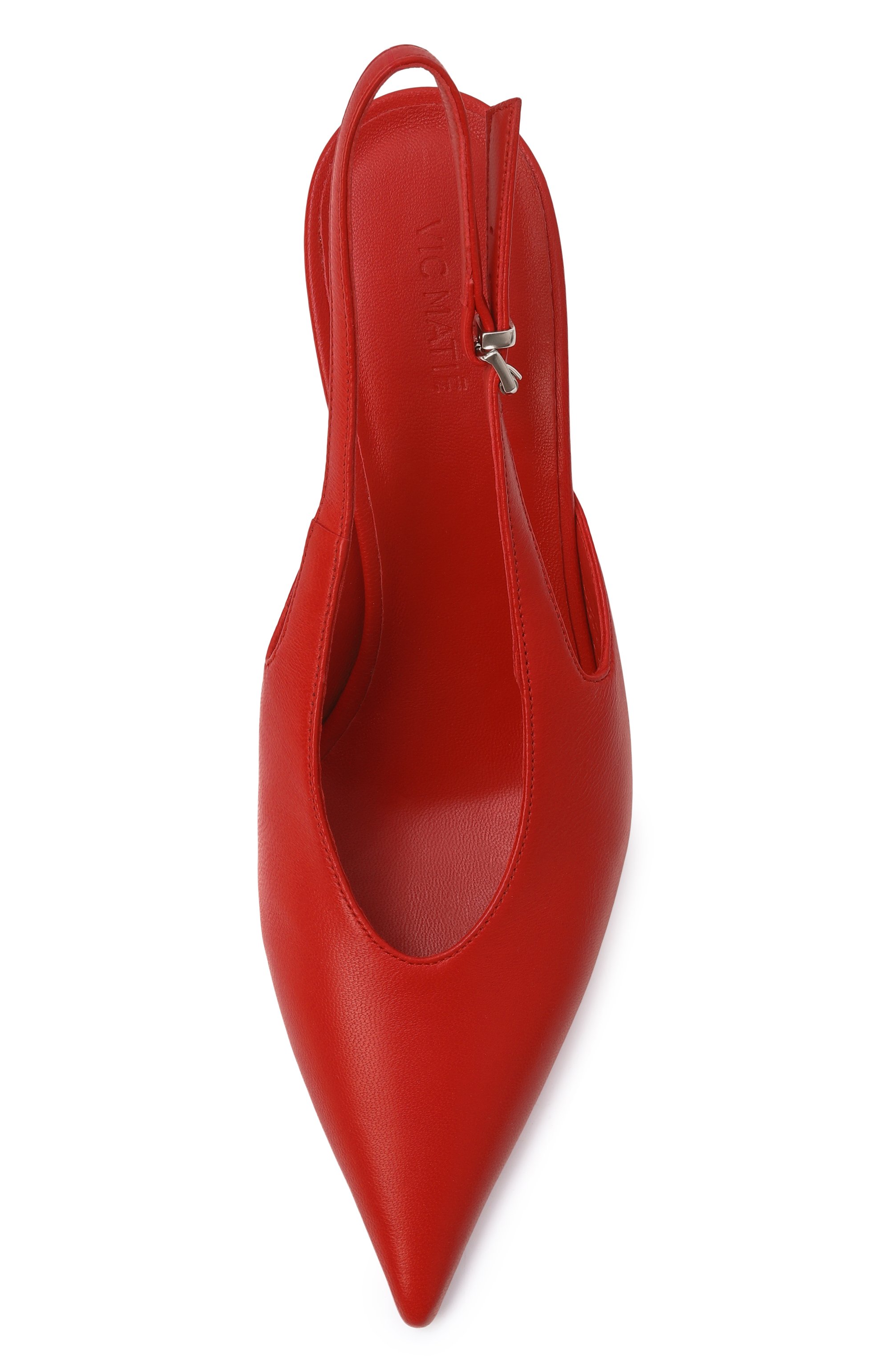 Кожаные туфли k18_apostrophe VIC MATIE красного цвета по цене 49300 руб., арт. 1K5650D_K18H060410, фото 6 Кожаные туфли k18_apostrophe VIC MATIE, арт. 1K5650D_K18H060410, фото 6