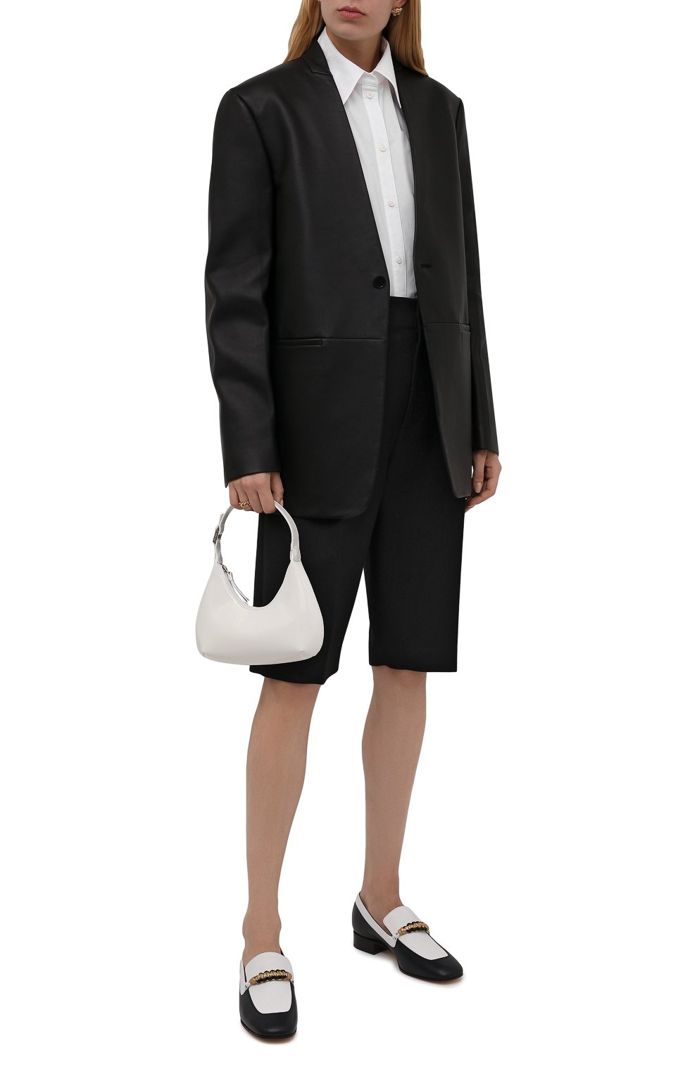 Кожаный жакет JIL SANDER черного цвета по цене 517000 руб., арт. JSPT651570-WTL01018, фото 2 Кожаный жакет JIL SANDER, арт. JSPT651570-WTL01018, фото 2