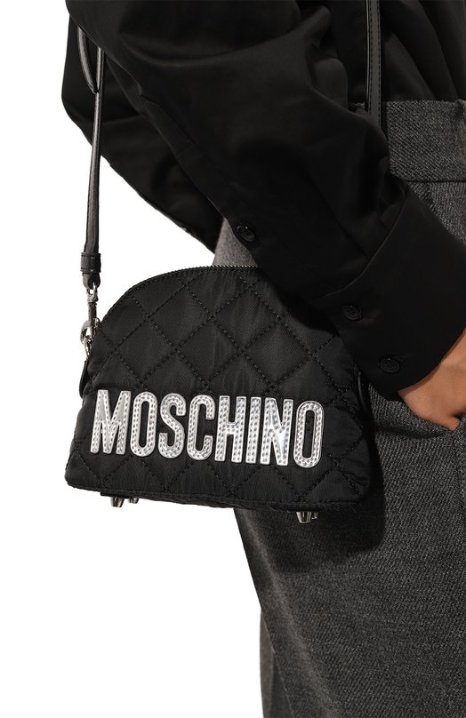 фото Сумка quilted logo moschino