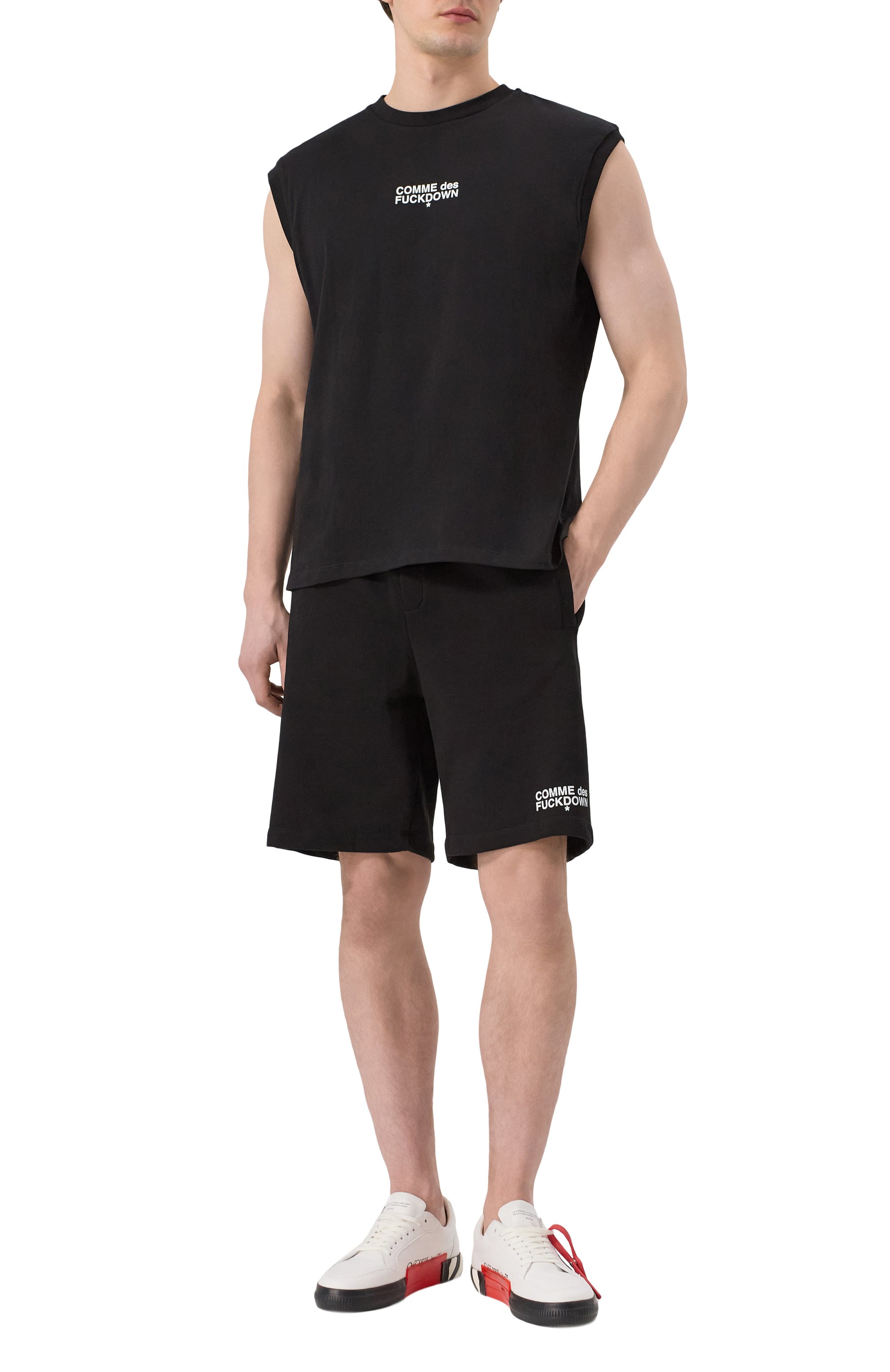 Хлопковая майка COMME DES FUCKDOWN, арт. CFABM01512, фото 2