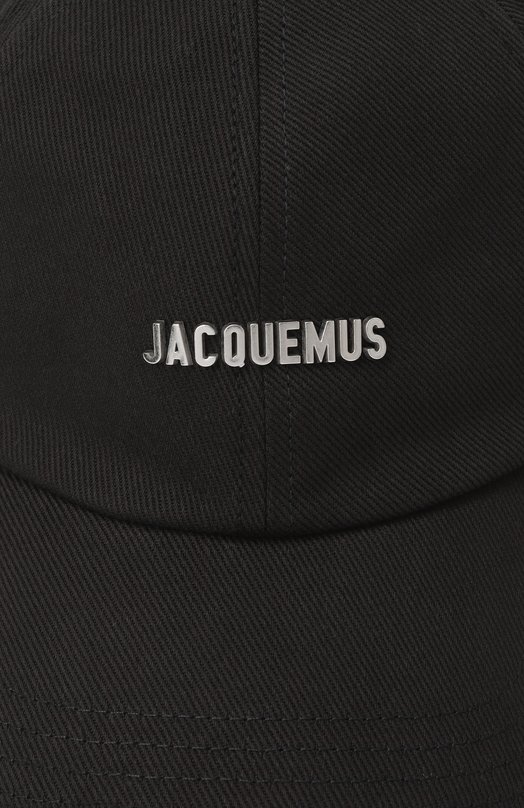 Хлопковая бейсболка Jacquemus 25EACU00670/AW00092 Чёрный  25EACU00670/AW00092 Фото 3