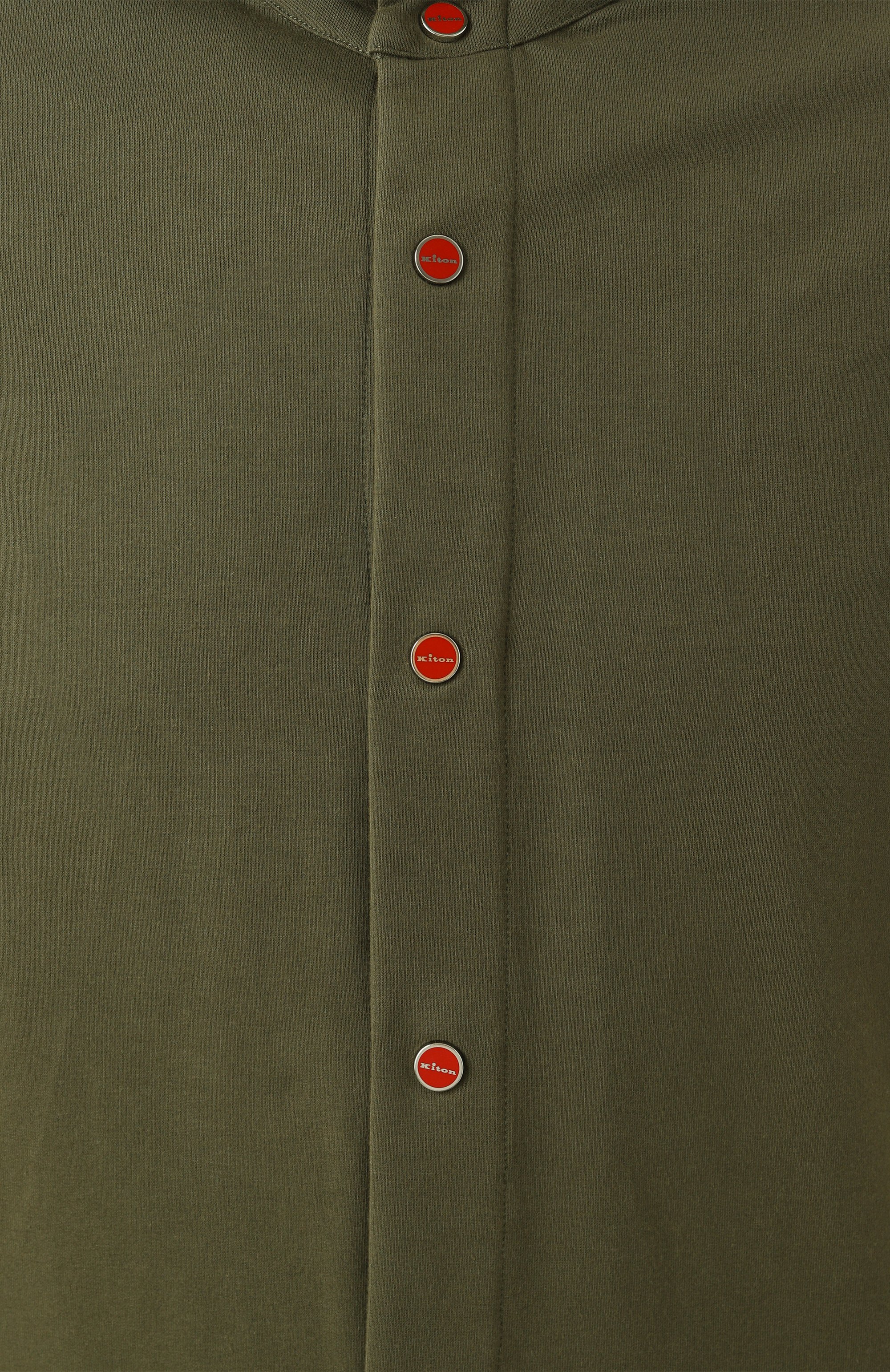 Хлопковая рубашка KITON, арт. UMCPETEH0805284, фото 6