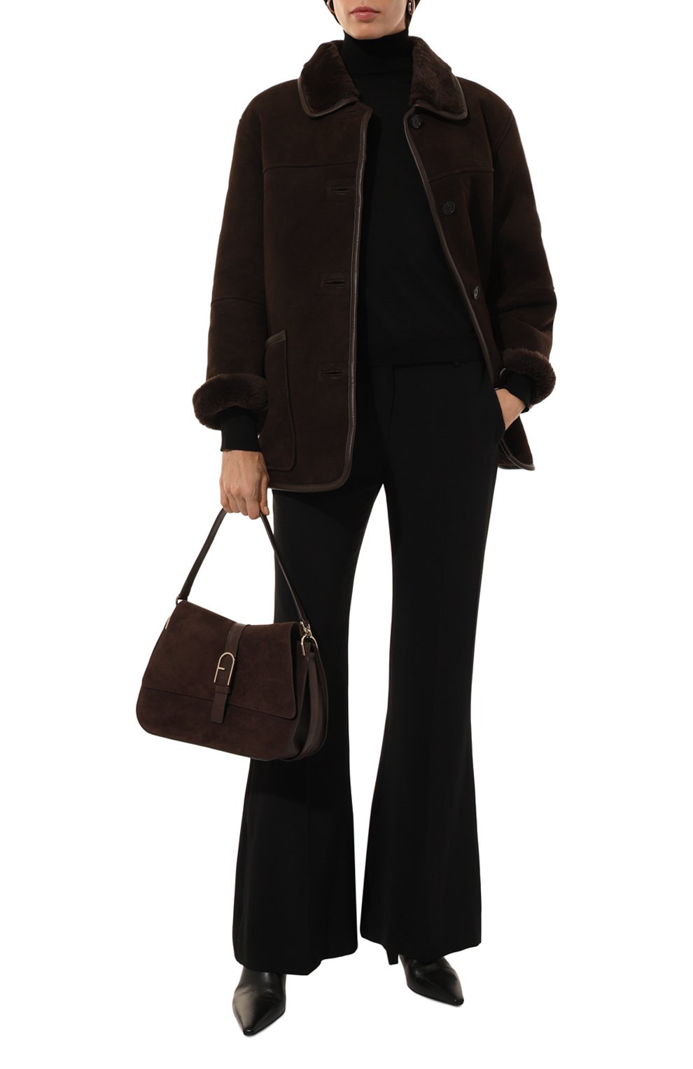 Дубленка из овчины DUNST темно-коричневого цвета по цене 156000 руб., арт. UDJU4D221W2, фото 2 Дубленка из овчины DUNST, арт. UDJU4D221W2, фото 2