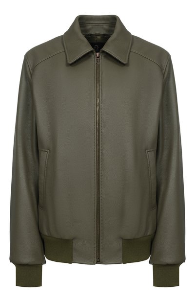 Женский кожаный бомбер MASLOV, арт. SMB63