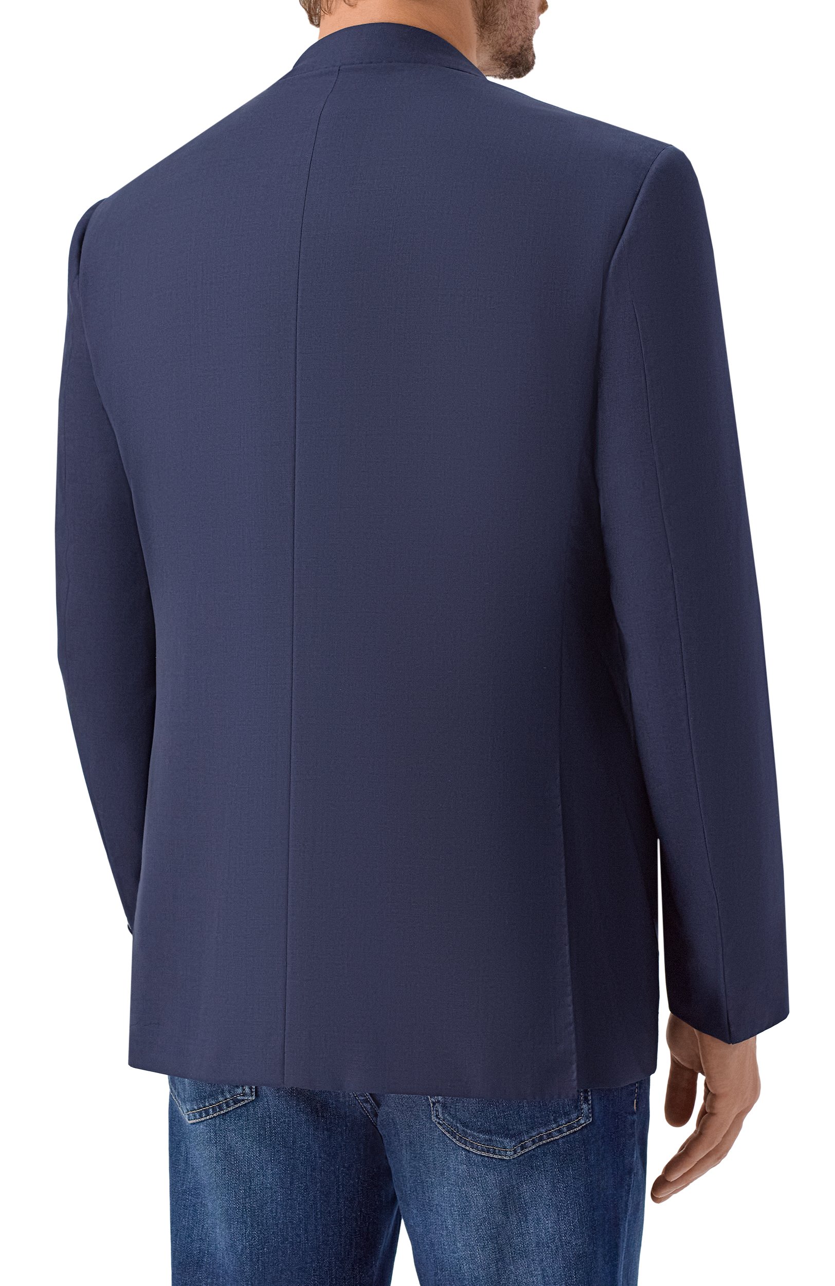 Шерстяной пиджак KITON темно-синего цвета по цене 615500 руб., арт. UG81K0982823, фото 5 Шерстяной пиджак KITON, арт. UG81K0982823, фото 5