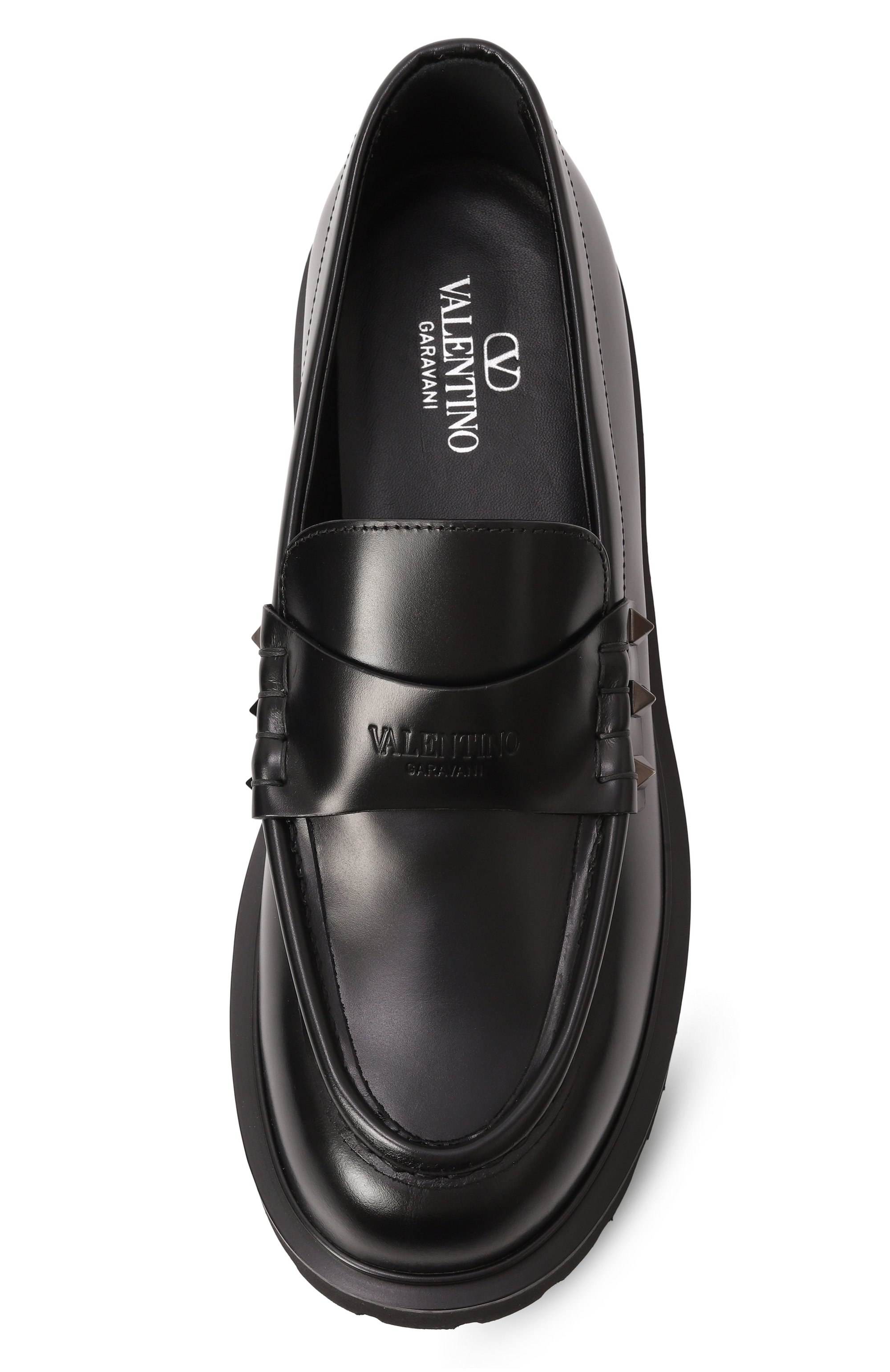 Кожаные лоферы rockstud VALENTINO, арт. 5W2S0HW9/JUR, фото 6