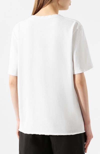 Хлопковая футболка SAINT LAURENT, арт. 614274/YBRU2, фото 4