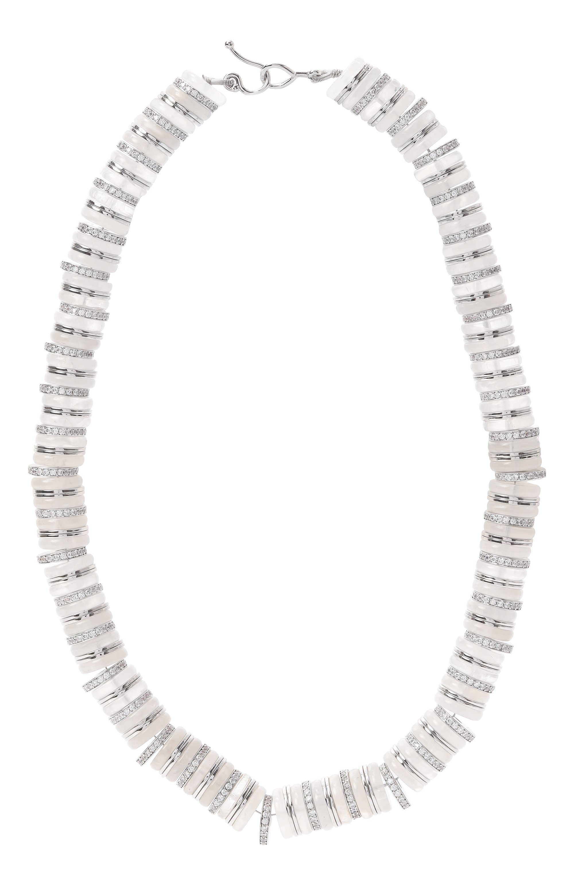 Колье EDDIE BORGO светло-серого цвета по цене 99500 руб., арт. NK9210P, фото 1 Колье EDDIE BORGO, арт. NK9210P, фото 1