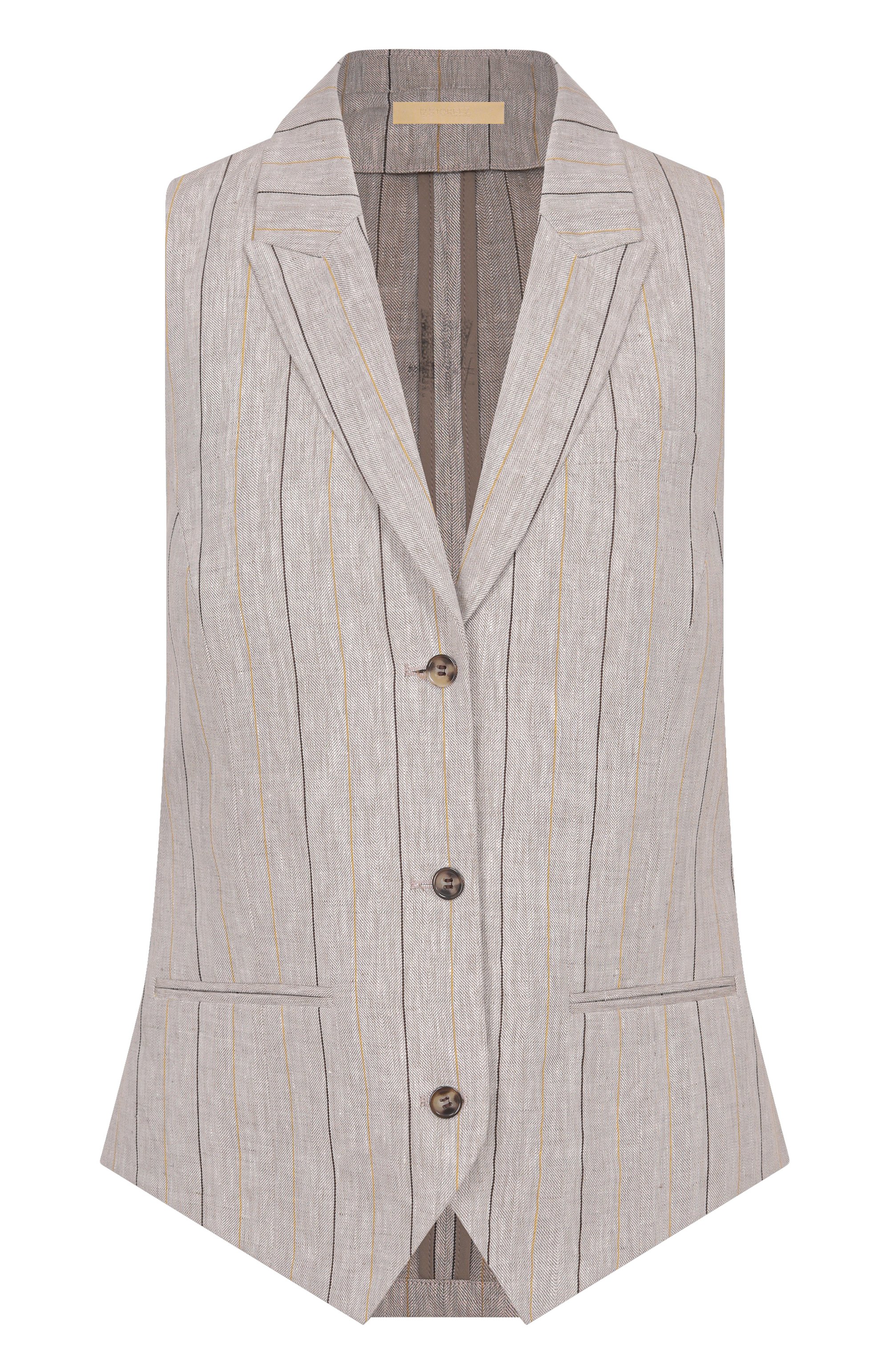 Льняной жилет 12 STOREEZ, арт. 137436, фото 1