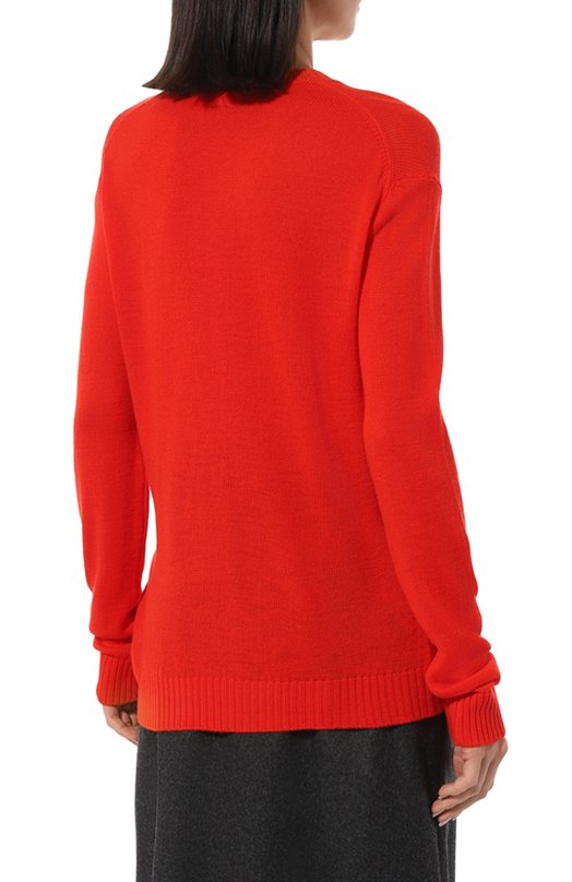 Шерстяной свитер Jil Sander J40GP0047-J14524 Красный  J40GP0047-J14524 Фото 4
