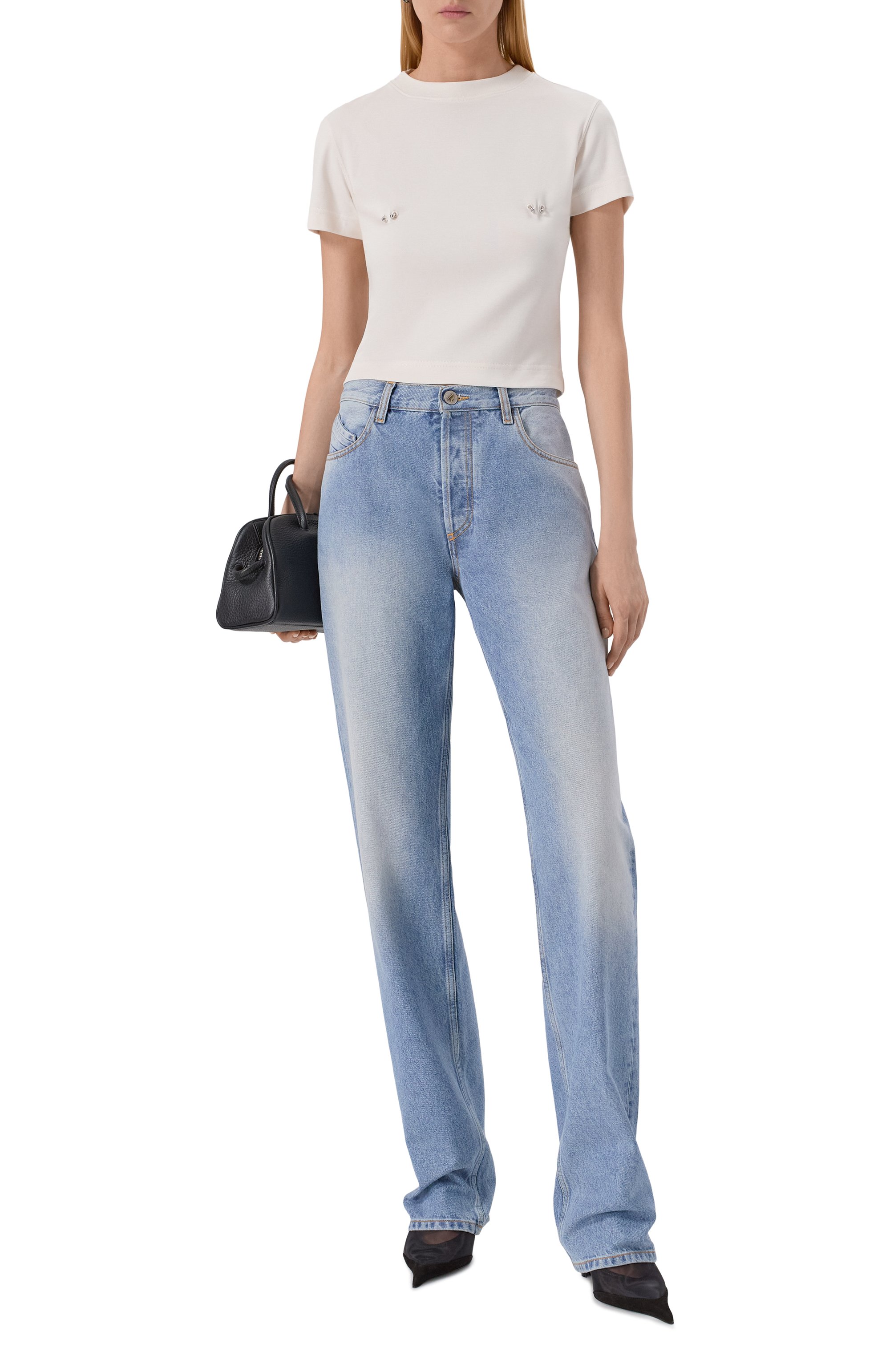 Хлопковая футболка MUGLER, арт. 25F3TS01086016, фото 2