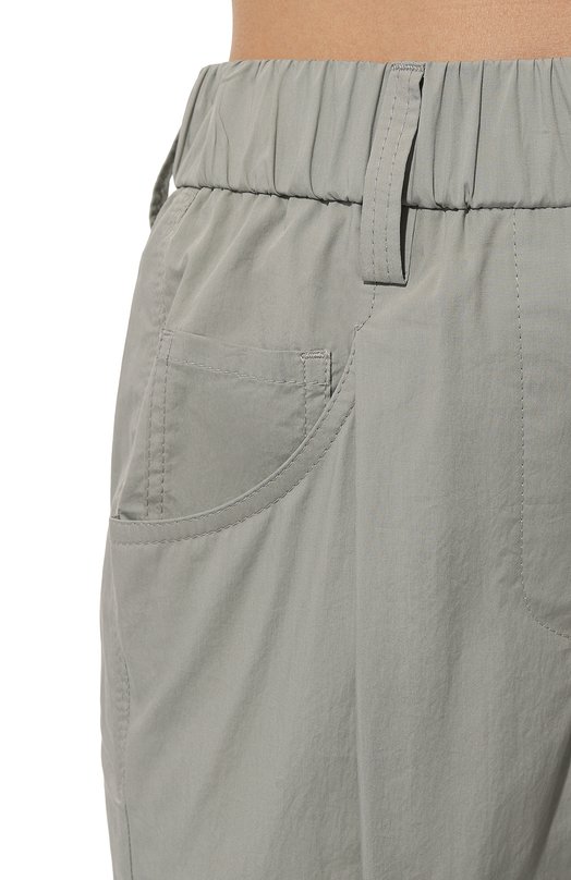 Хлопковые брюки Brunello Cucinelli M0H93B1021 Серый  M0H93B1021 Фото 5