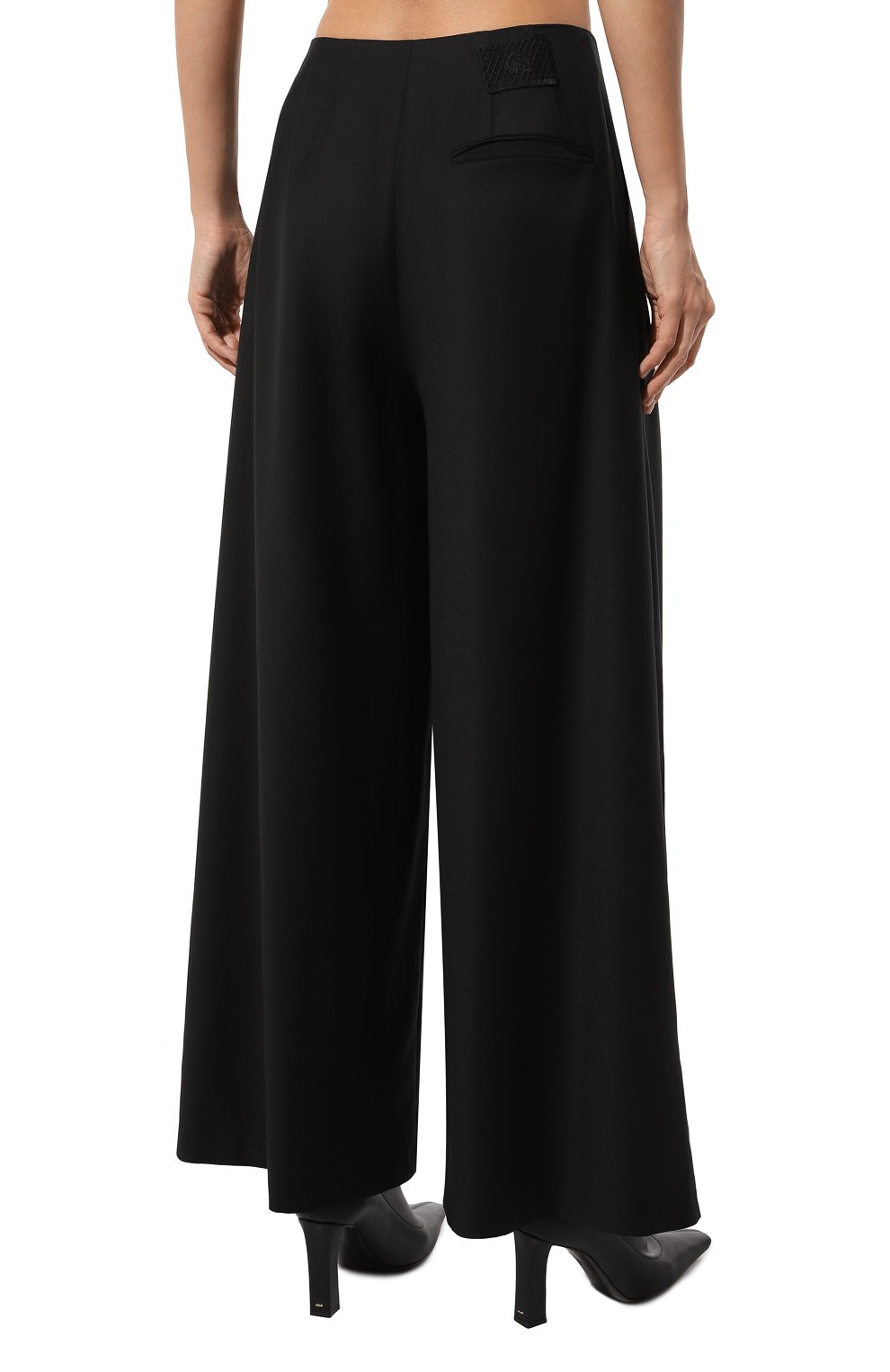 Шерстяные брюки AKHMADULLINA черного цвета по цене 89900 руб., арт. 1225.3B701/W713, фото 4 Шерстяные брюки AKHMADULLINA, арт. 1225.3B701/W713, фото 4