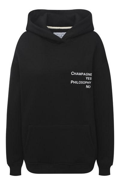 Женский хлопковое худи SEVEN LAB, арт. HW20-CYPN-P01 black