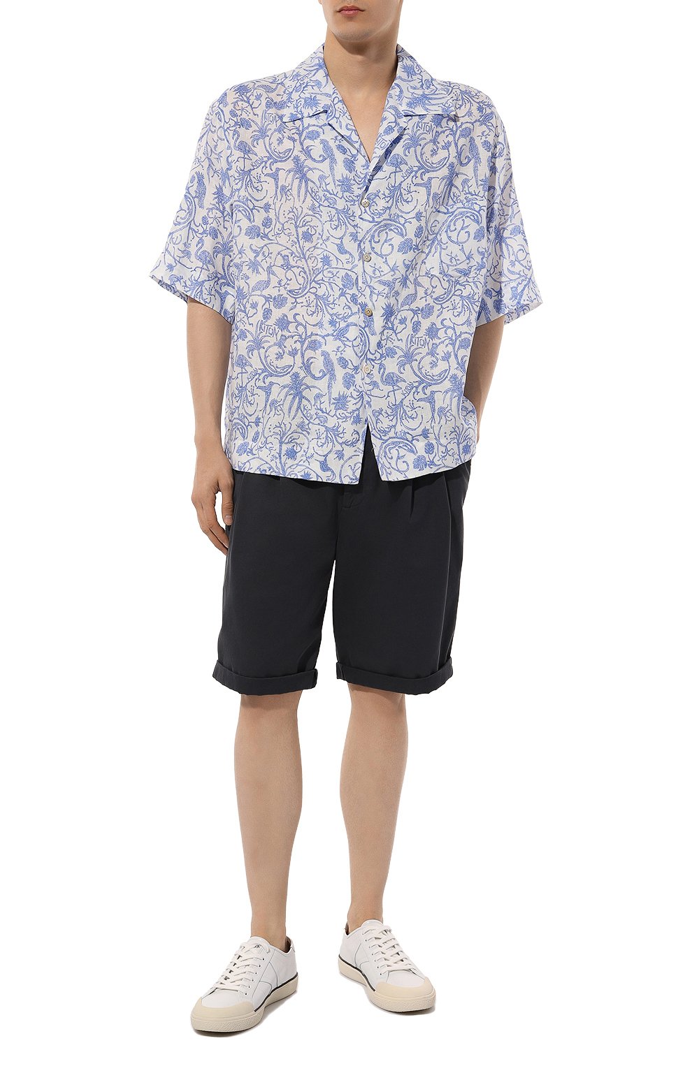 Льняная рубашка KITON, арт. UMC028H08902, фото 2