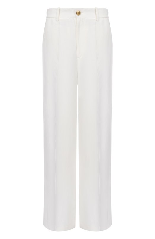 Брюки из вискозы и льна P.A.R.O.S.H. D233018G/RAISA26 Белый D233018G/RAISA26