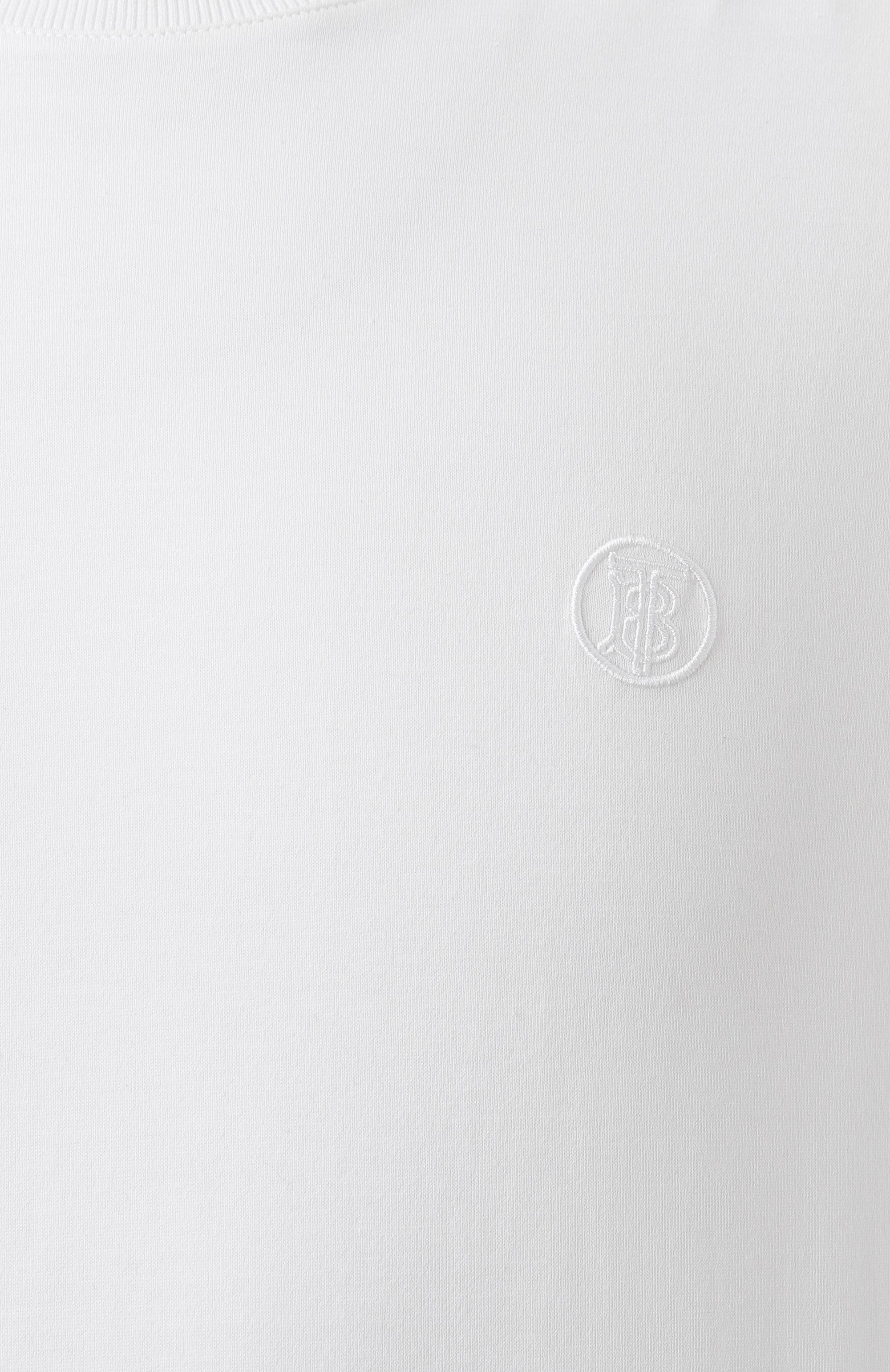 Хлопковая футболка BURBERRY белого цвета по цене 45900 руб., арт. 8041699, фото 6 Хлопковая футболка BURBERRY, арт. 8041699, фото 6