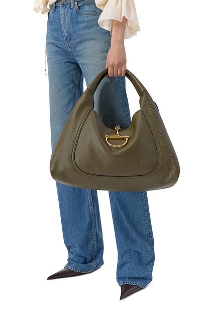 Сумка-тоут softbit large GUCCI зеленого цвета по цене 553000 руб., арт. 837466/AAEA0, фото 2 Сумка-тоут softbit large GUCCI, арт. 837466/AAEA0, фото 2