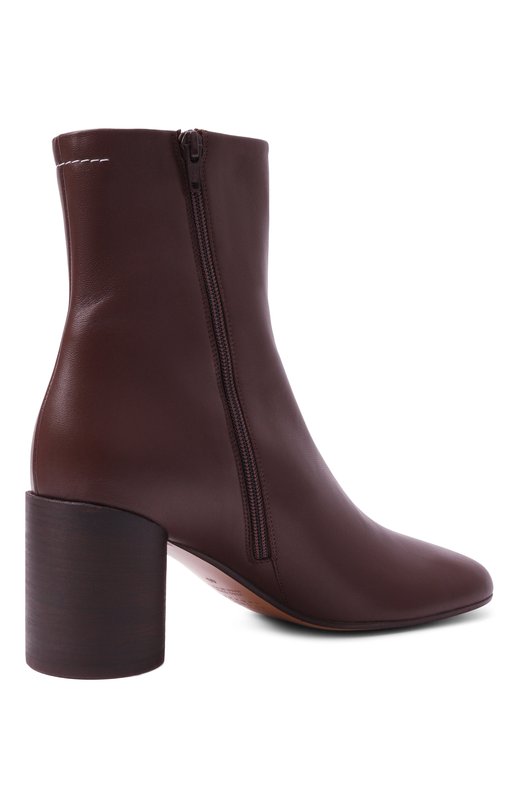 Кожаные ботильоны Anatomic 70 MM6 S59WU0235/P3628 Бордовый  S59WU0235/P3628 Фото 5