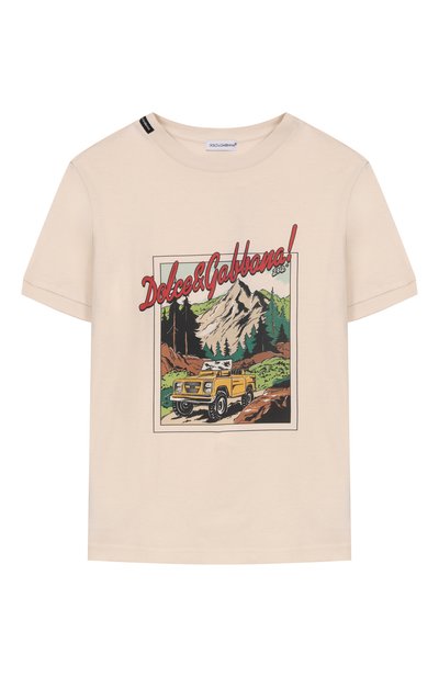Хлопковая футболка DOLCE & GABBANA, арт. L4JTJD/G7PJS/8-12+