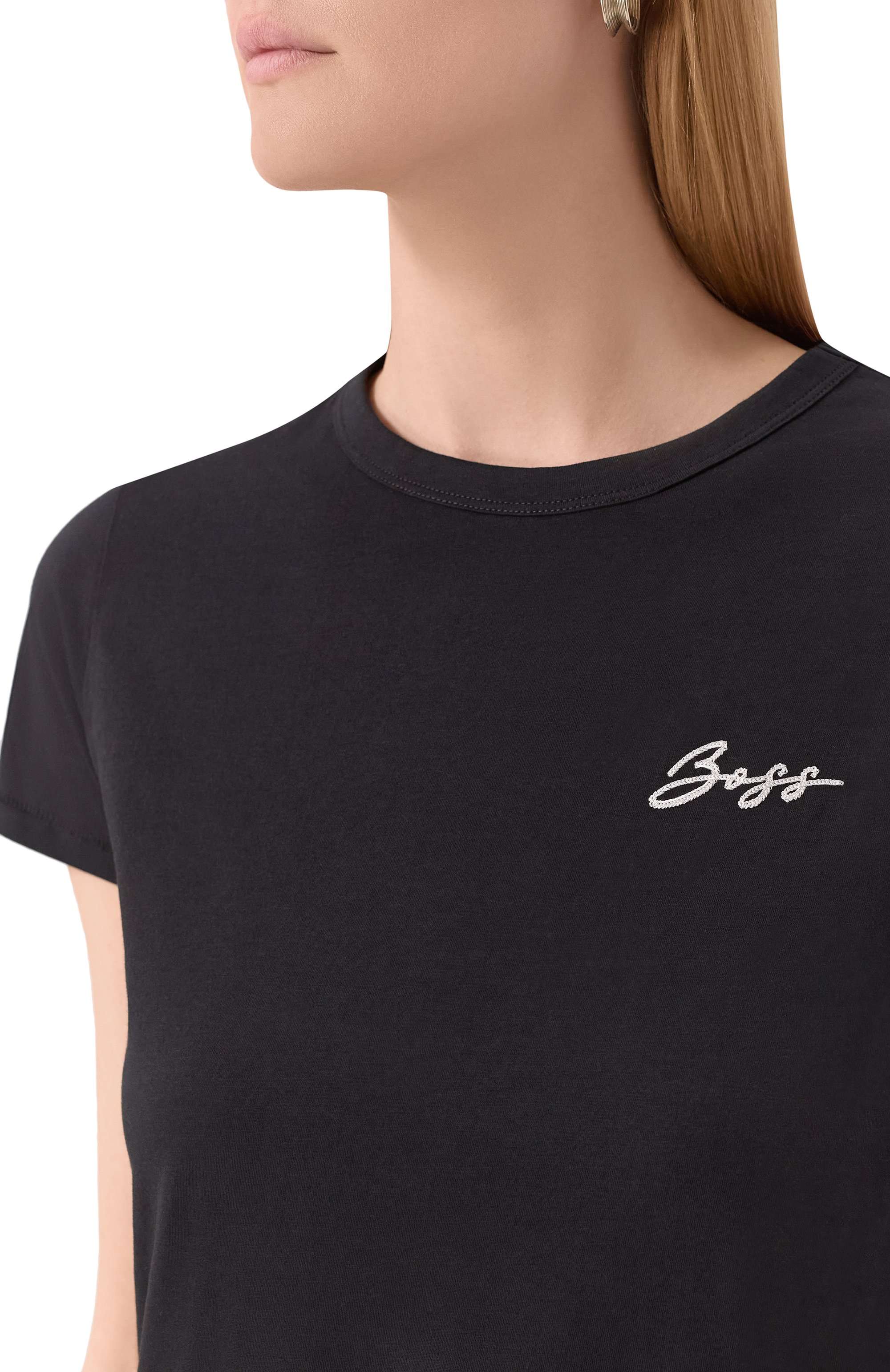 Хлопковая футболка BOSS ORANGE, арт. 50541343, фото 5