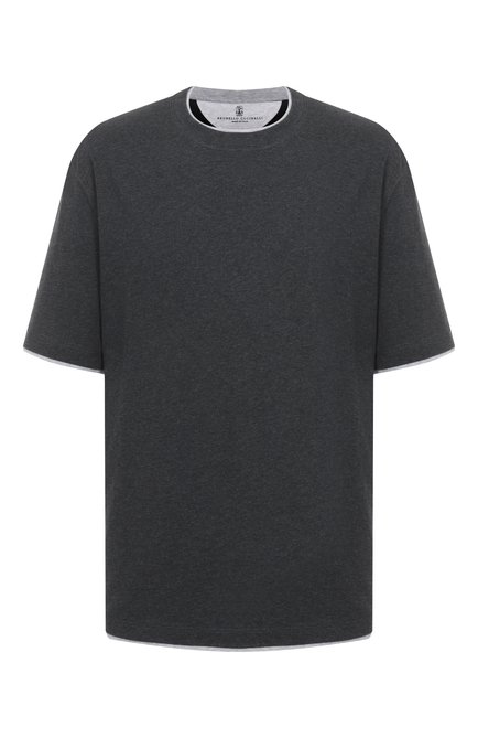 Мужская хлопковая футболка BRUNELLO CUCINELLI, арт. M0B137427W
