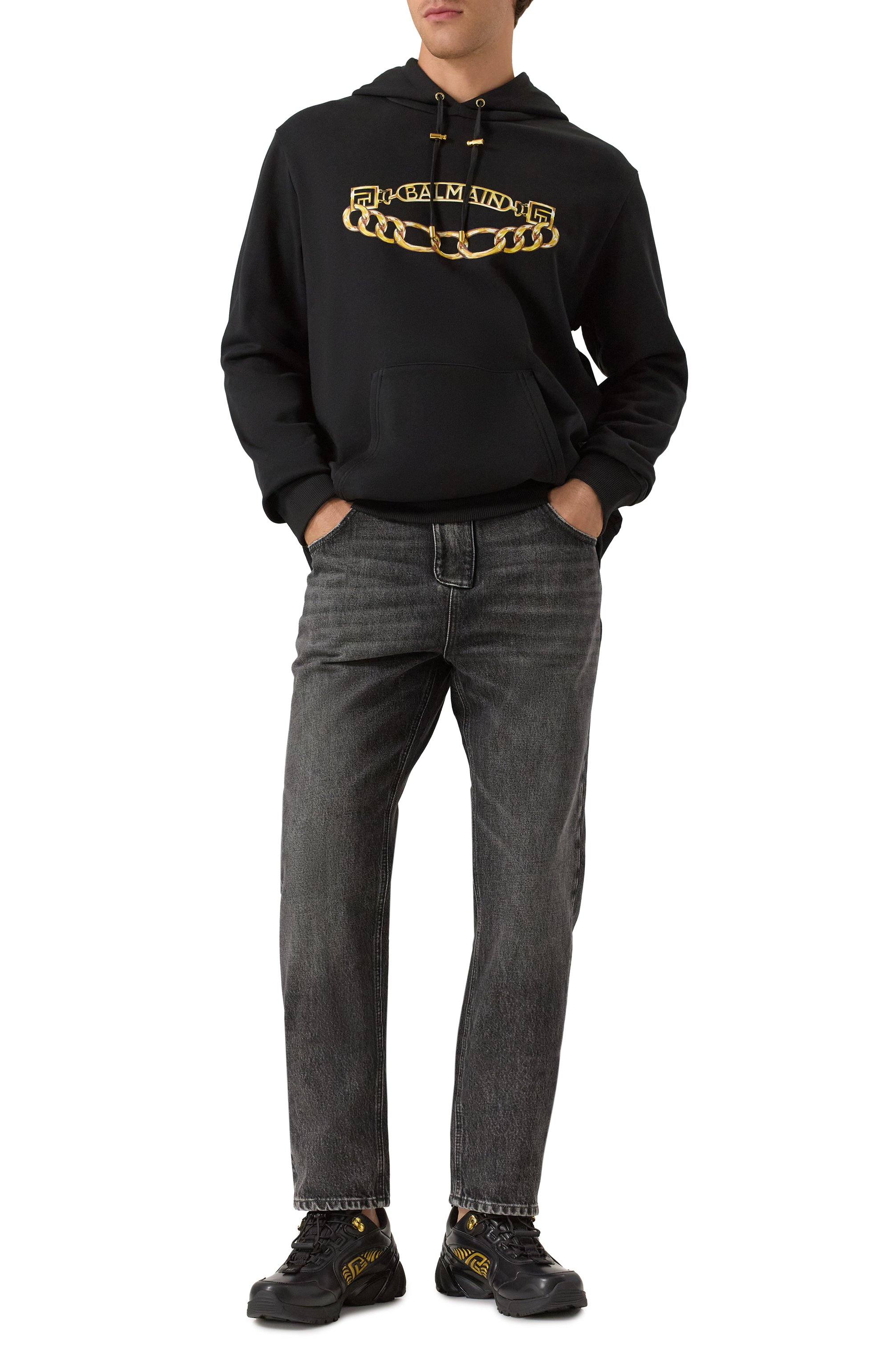 Хлопковое худи BALMAIN, арт. FH1JT047/GE97, фото 2