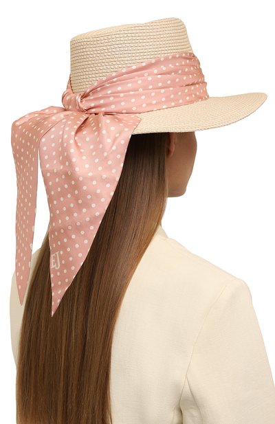 Шляпа ERIC JAVITS кремового цвета по цене 47250 руб., арт. 14068, фото 2 Шляпа ERIC JAVITS, арт. 14068, фото 2