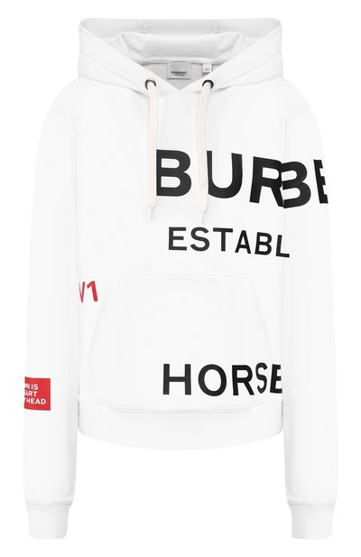 Женский хлопковое худи BURBERRY, арт. 8017166