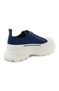 Мужские текстильные ботинки tread slick ALEXANDER MCQUEEN синего цвета, арт. 604257/W4LR1 | Фото 4 (Материал внешний: Текстиль; Мужское Кросс-КТ: Ботинки-обувь; Материал внутренний: Натуральная кожа; Материал сплава: Проставлено; Материал утеплителя: Без утеплителя; Подошва: Массивная; Драгоценные камни: Проставлено; Длина стельки: 26,6, 27,3, 27,6, 28,0, 28,3, 28,7, 29,0, 29,3, 29,6, 30,0)