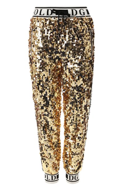 Джоггеры с пайетками DOLCE & GABBANA, арт. FTBBIT/FLSA8, фото 1