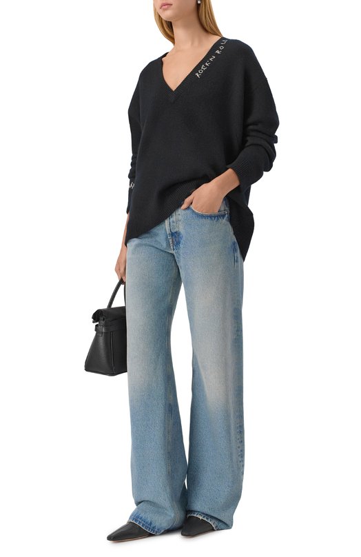 Кашемировый пуловер Zadig and Voltaire KWSW02913 Чёрный  KWSW02913 Фото 2