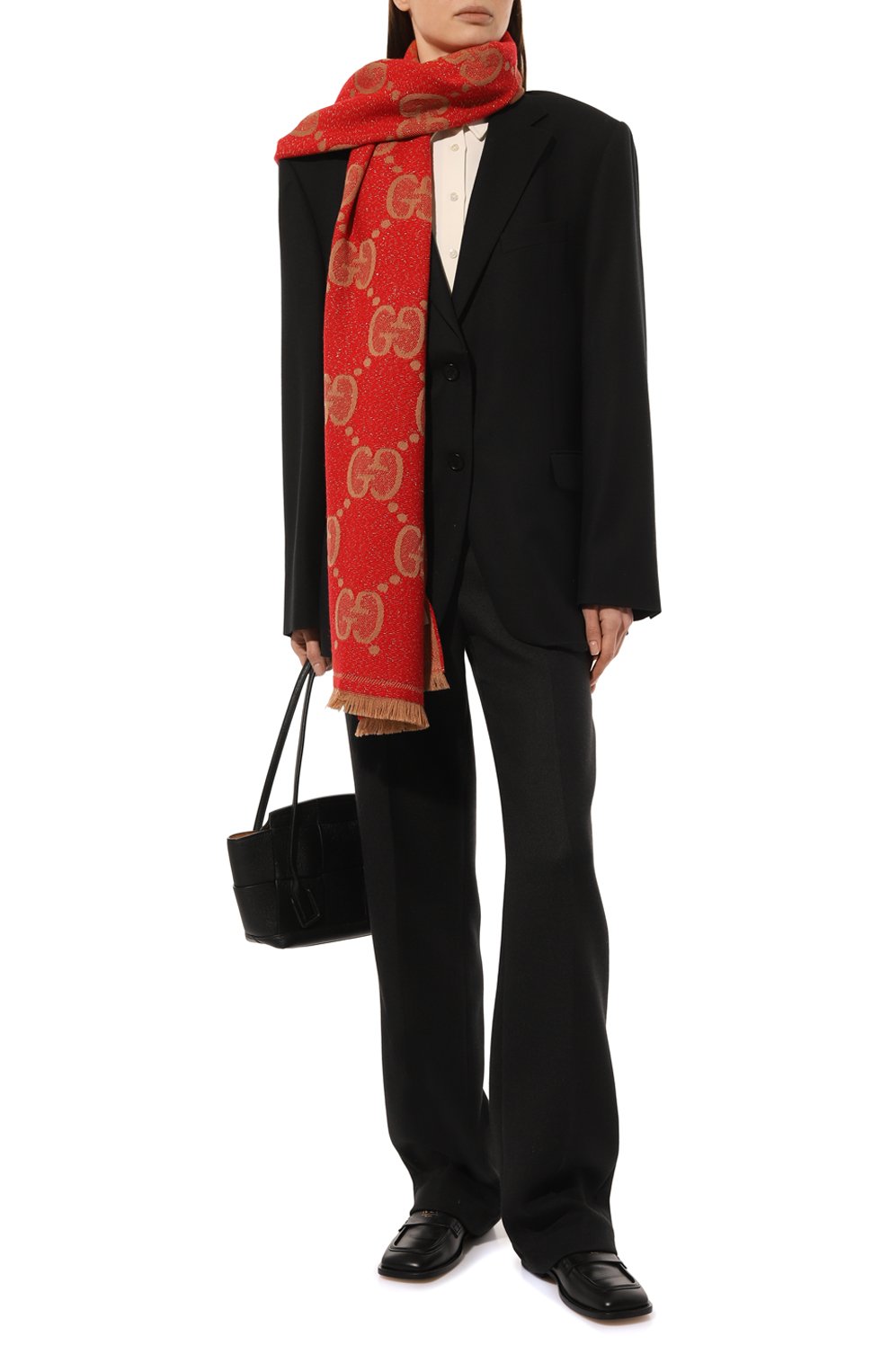 Шерстяной шарф GUCCI, арт. 598993 3GC15, фото 3