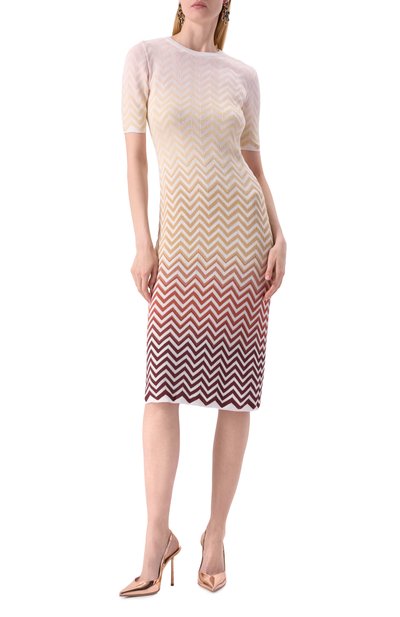 Платье из хлопка и вискозы MISSONI, арт. DS25SG0T/BK044V, фото 2