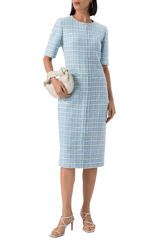 Твидовое платье MVST H181/3056 Голубой  H181/3056 Фото 2