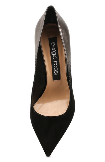 Кожаные туфли SERGIO ROSSI черного цвета по цене 65450 руб., арт. A43843-MCAS19, фото 5 Кожаные туфли SERGIO ROSSI, арт. A43843-MCAS19, фото 5