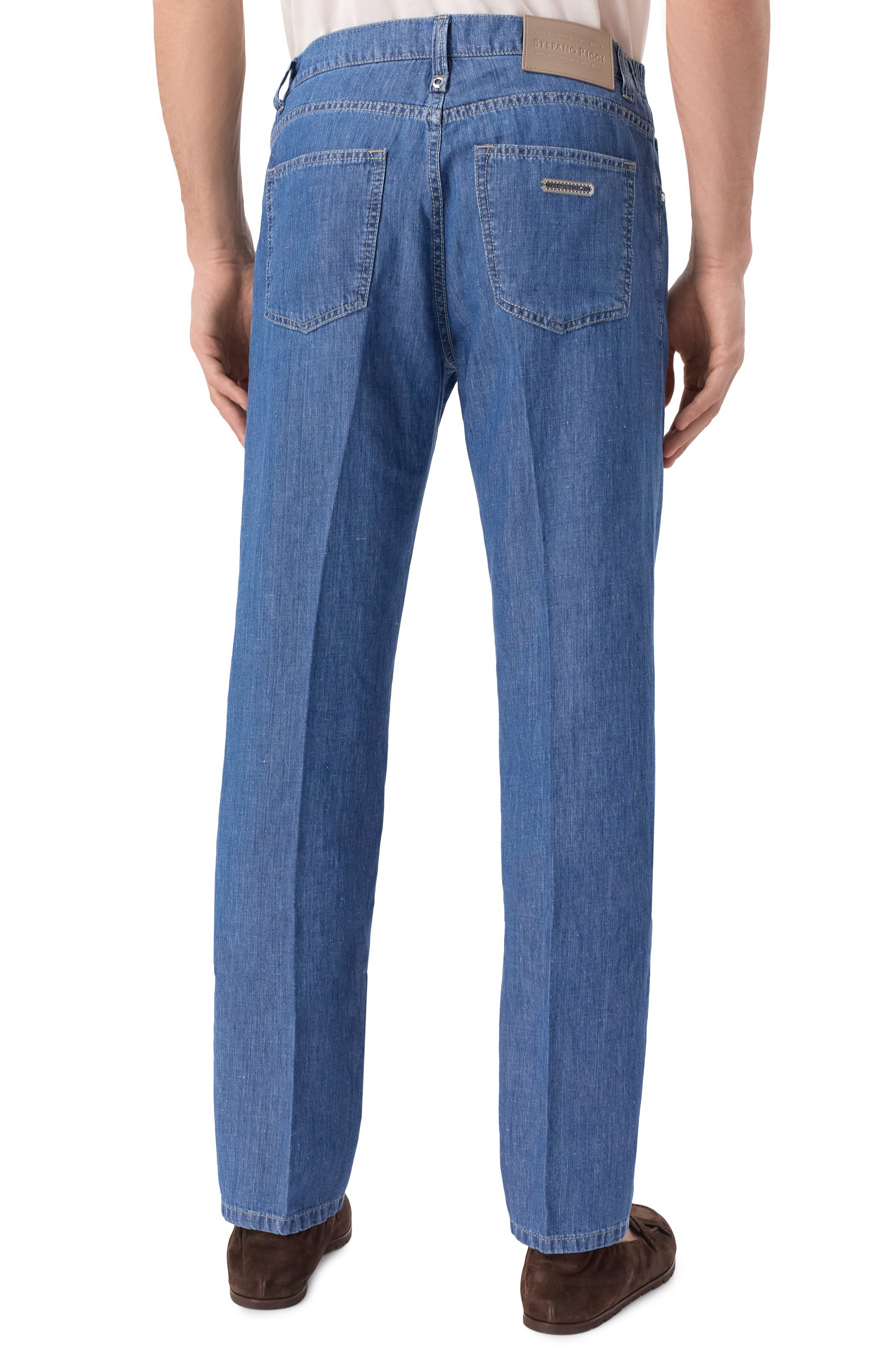 Джинсы STEFANO RICCI синего цвета по цене 130000 руб., арт. MFT51B3210/T205BL, фото 4 Джинсы STEFANO RICCI, арт. MFT51B3210/T205BL, фото 4