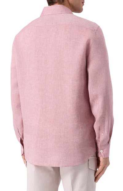 Льняная рубашка BRUNELLO CUCINELLI, арт. MM6840658, фото 4