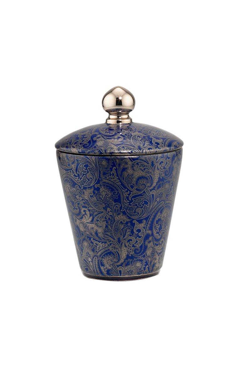 Подсвечник с крышкой blue fine paisley STEFANO RICCI синего цвета, арт. 0ACAN002/VELIN5 | Фото 1 (Нос: Не проставлено; Региональные ограничения белый список (Axapta Mercury): Не проставлено; Ограничения доставки: fragile-2, flammable)
