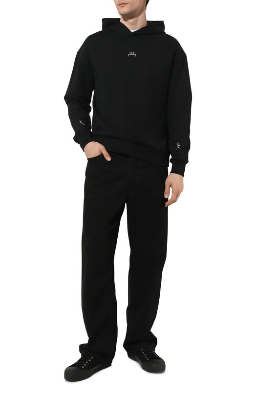 Хлопковое худи A-COLD-WALL Чёрный, фото 2