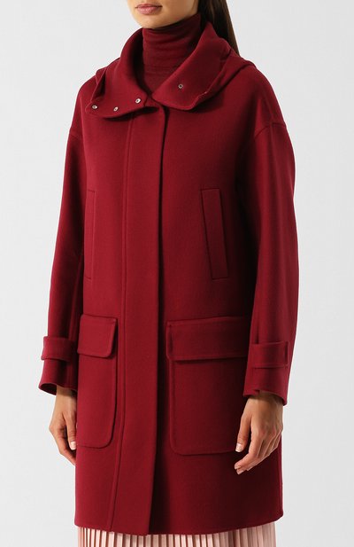 Кашемировое пальто с капюшоном и накладными карманами LORO PIANA, арт. FAI2824, фото 3