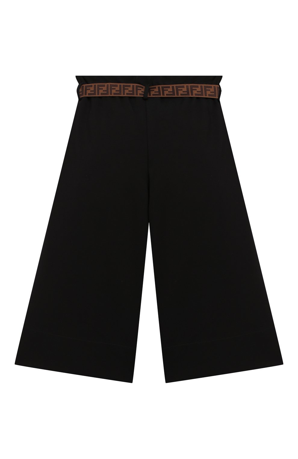 Укороченные брюки FENDI черного цвета по цене 17400 руб., арт. JFF149/A6IK/6A-8A, фото 2 Укороченные брюки FENDI, арт. JFF149/A6IK/6A-8A, фото 2