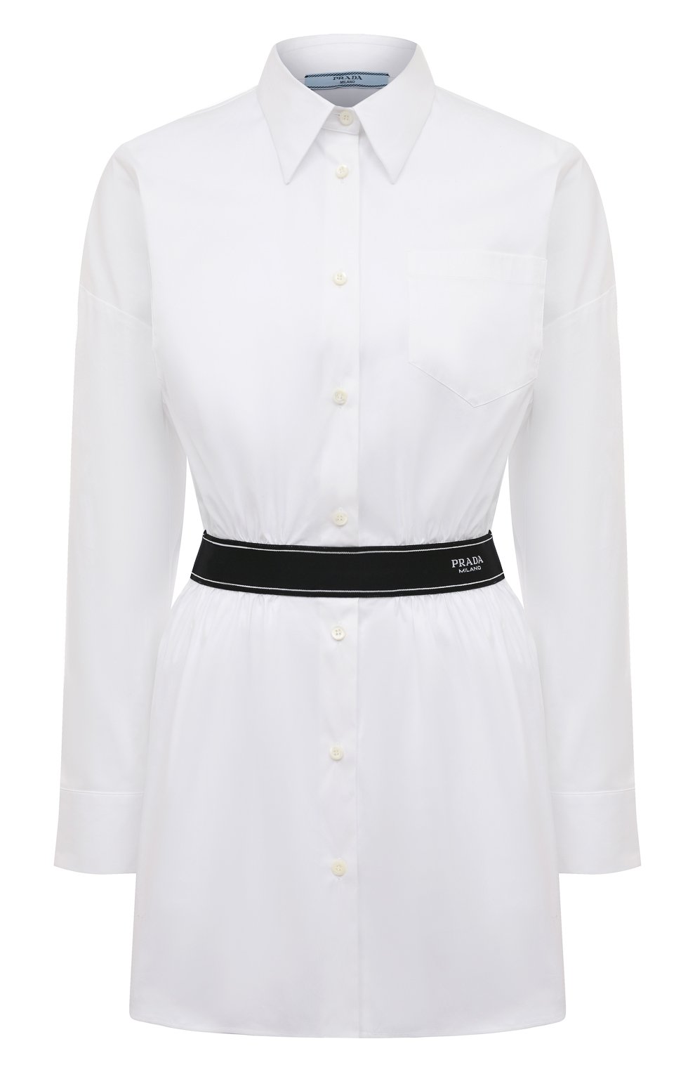 Хлопковая рубашка PRADA, арт. P468F-F62-F0009-221, фото 1