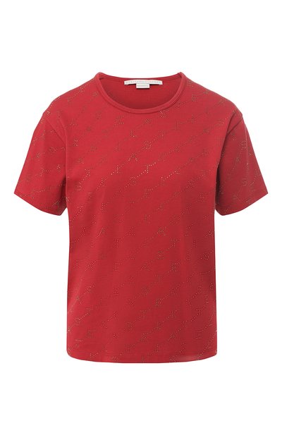 Женская хлопковая футболка STELLA MCCARTNEY, арт. 554572/SMW20