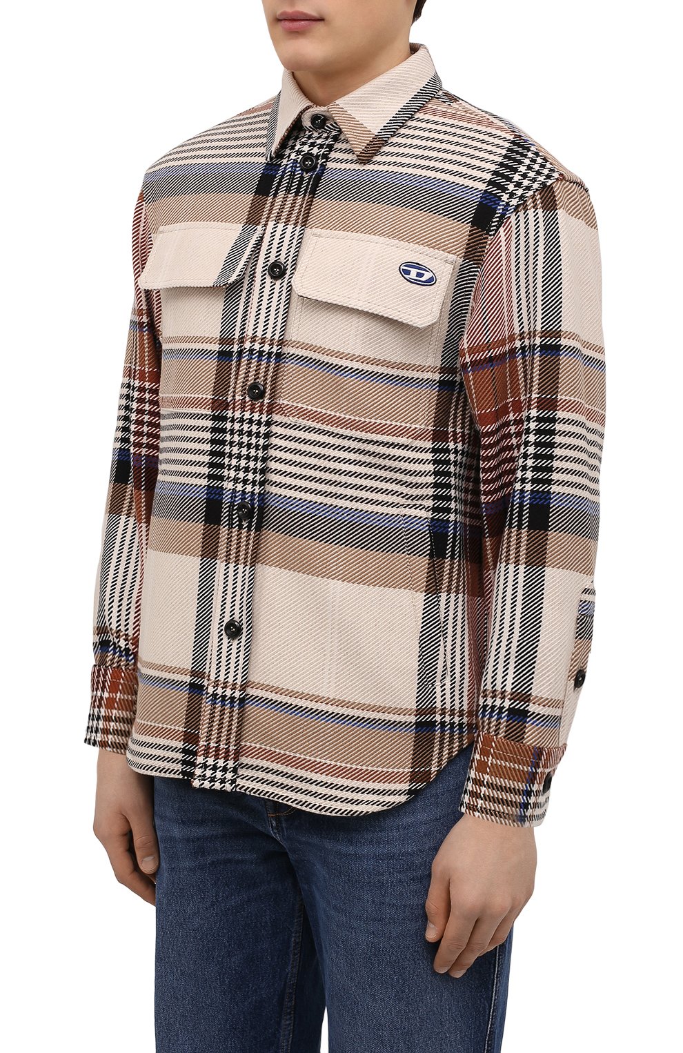 Рубашка из хлопка и шерсти DIESEL, арт. A03579/0EFAD, фото 3